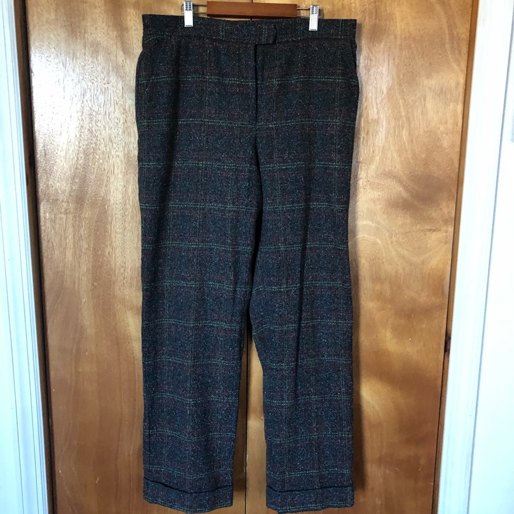 Liz Claiborne TABITHA Wide Leg Tartan Pant